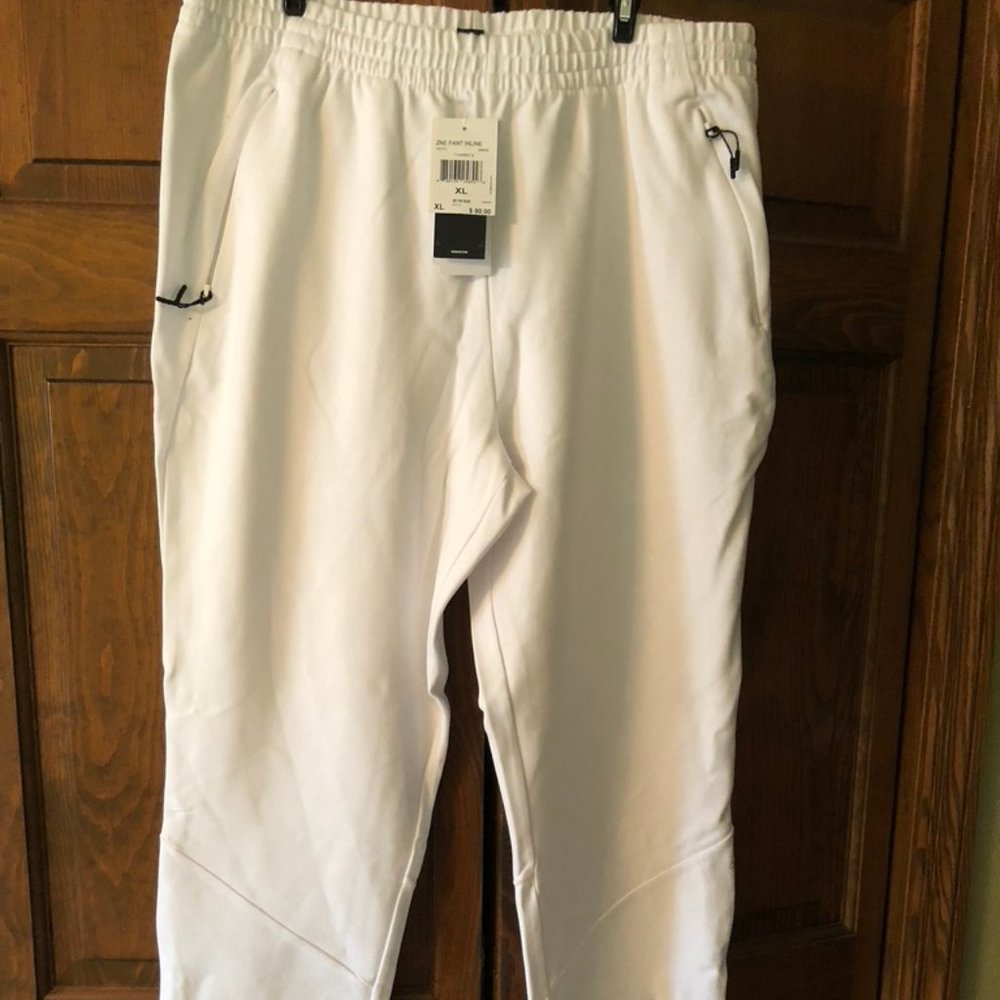 Men's Adidas White ZNE Inline Sweatpants